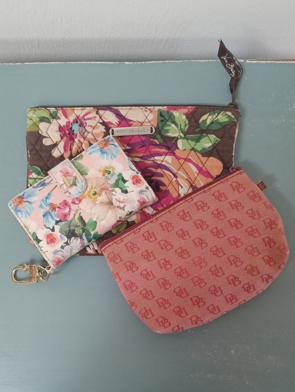 Vera Bradley, Betsey Johnson and Dooney & Bourke Bundle Of Small Wallets / Cases